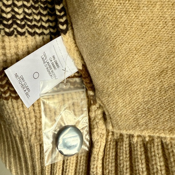 Pendleton Cream and Brown Knit Vest - Picture 6 of 6